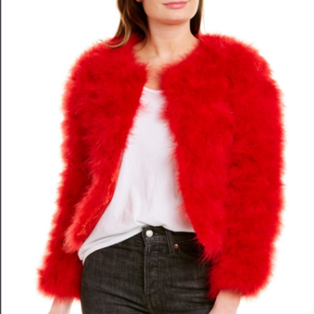 AVA KRIS - BLAKE COAT - Bright Red